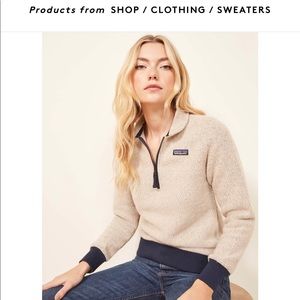 Women’s Patagonia woolyester Half Zip size Small